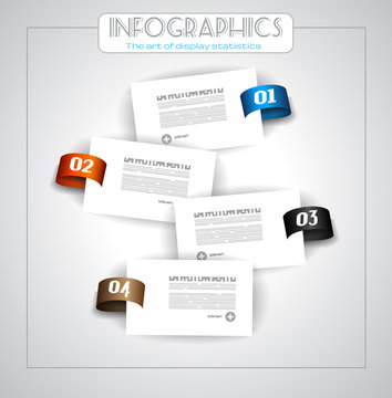Infographic design - original geometrics