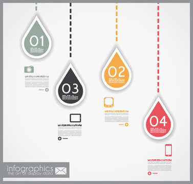 Infographic design - original geometrics