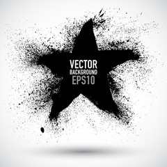Fototapete - Grunge star
