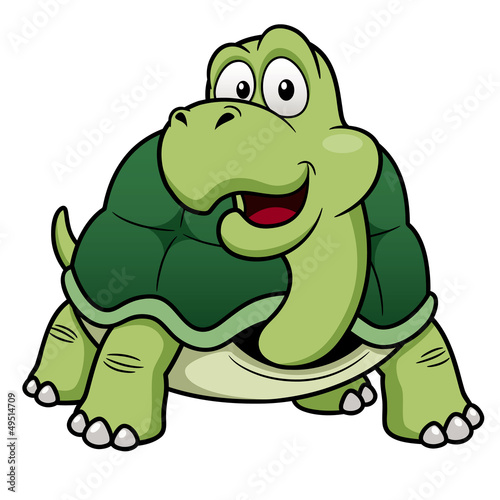 Nowoczesny obraz na płótnie illustration of Cartoon turtle