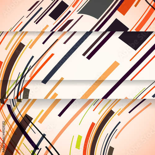 Fototapeta na wymiar Abstract banner for your design, colorful digital Illustration.