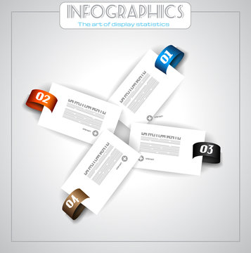 Infographic design - original geometrics