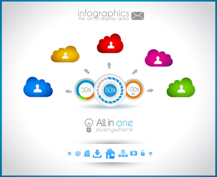 Infographic design - original geometrics
