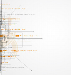 abstract strong circuit computer high technology business backgr