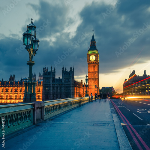 Naklejka dekoracyjna Big Ben at night, London