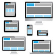 Responsive web design in electronic devices isolation
