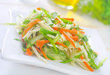 Fototapeta  - fresh salad with vegetable