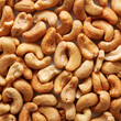 Cashew nuts food background.