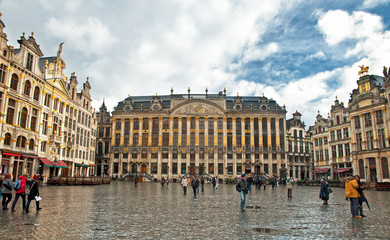 Wall Mural - Grand Place or Grote Markt in Brussels. Belgium