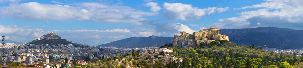 Beautiful view of Athens, Greece - obrazy, fototapety, plakaty 