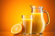 Orange juice over orange