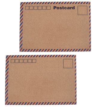 Kraft paper postcards