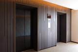 Fototapeta  - Modern elevator with closed doors