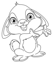 Outlined Bunny
