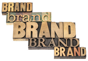 Wall Mural - brand word abstract