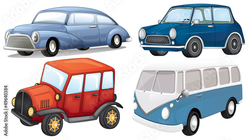 Naklejka - mata magnetyczna na lodówkę Different vehicle styles