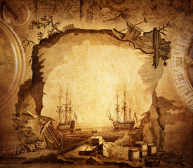 Wall Mural - adventure stories background