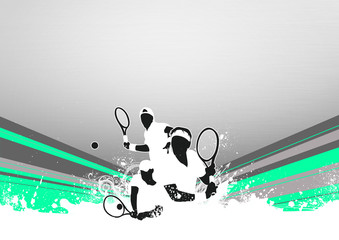 Wall Mural - Tennis sport background