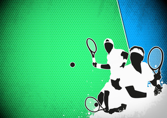 Wall Mural - Tennis sport background