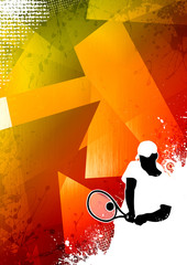 Wall Mural - Tennis sport background