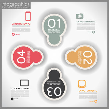 Infographic template design - Original geometrics