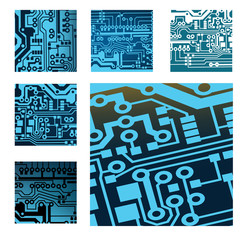 Poster - circuit board background. eps10 vector illustration