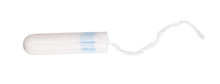 A Clean Cotton Tampon With Blue String