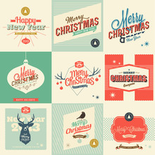9 Vintage Styled Christmas Card