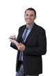 © pieropoma - smiling man with tablet