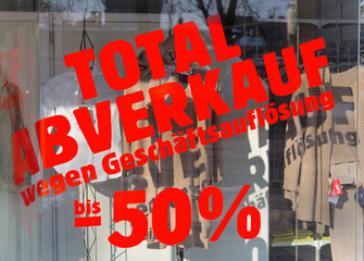 Poster - Total Abverkauf - Geschäftsauflösung