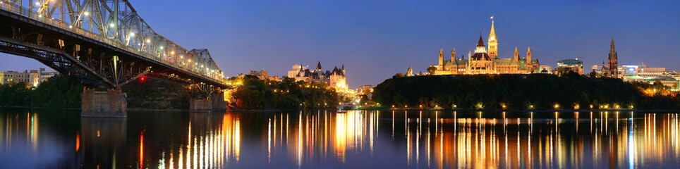 Fototapete - Ottawa at night
