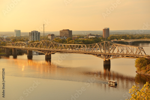 Naklejka nad blat kuchenny Ottawa sunset