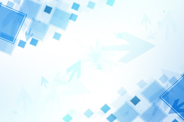 Poster - Abstract blue with arrow background