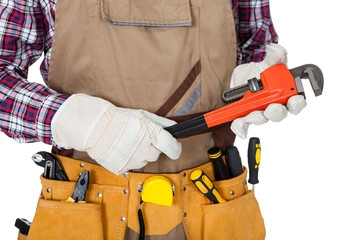 Wall Mural - Portrait of construction worker