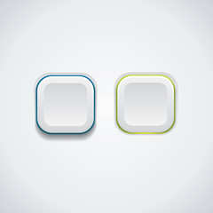 Fototapete - White buttons
