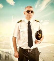 Wall Mural - Airline pilot