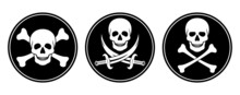 Skull And Crossbones, And Skull With Swords In Vector