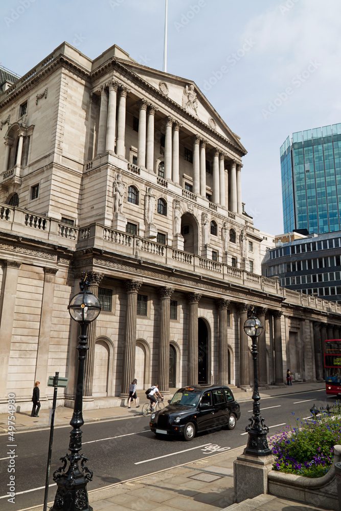 Foto Stoff Bedruckt Konfigurieren London Bank Of England Fotorollos Com