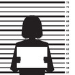 © i3alda - Police criminal record background with woman