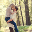 © VectorART - happy young couple have fun in the summer forest