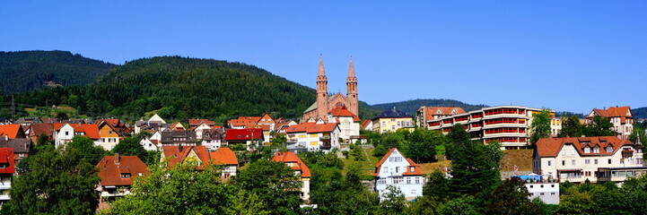 Sticker - FORBACH ( Schwarzwald ) - Stadtpanorama