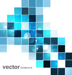 Wall Mural - abstract blue colorful mosaic whit background vector design