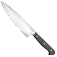 Knife on a white background.Vector