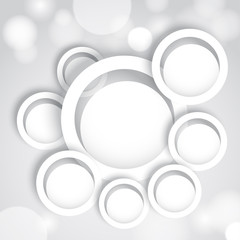 Poster - Abstract background with white circles
