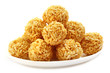 Puffed rice balls with molasses
