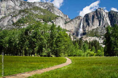Yosemite National Park - upper Yosemite Falls Poster