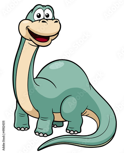 Nowoczesny obraz na płótnie illustration of Cartoon dinosaur