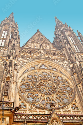 Fotografie, Obraz View of St. Vitus Cathedral in Prague Castle, Czech Republic