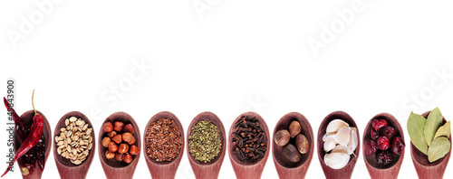 Naklejka dekoracyjna Spice collection on white background