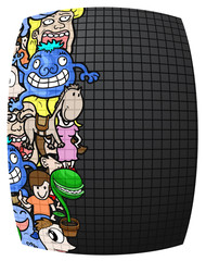 Wall Mural - Art mosaic cartoon